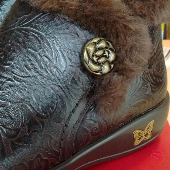 Alegria Erins by PG Lite Ladies Slip & Zip Leather Ankle Boots, Size: 5.5-6 US - Picture 2 of 4